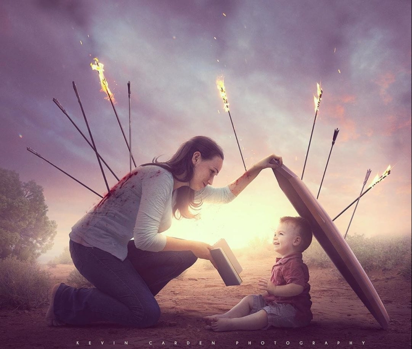 The whole power of photoshop: a photographer shows how his digital masterpieces are born