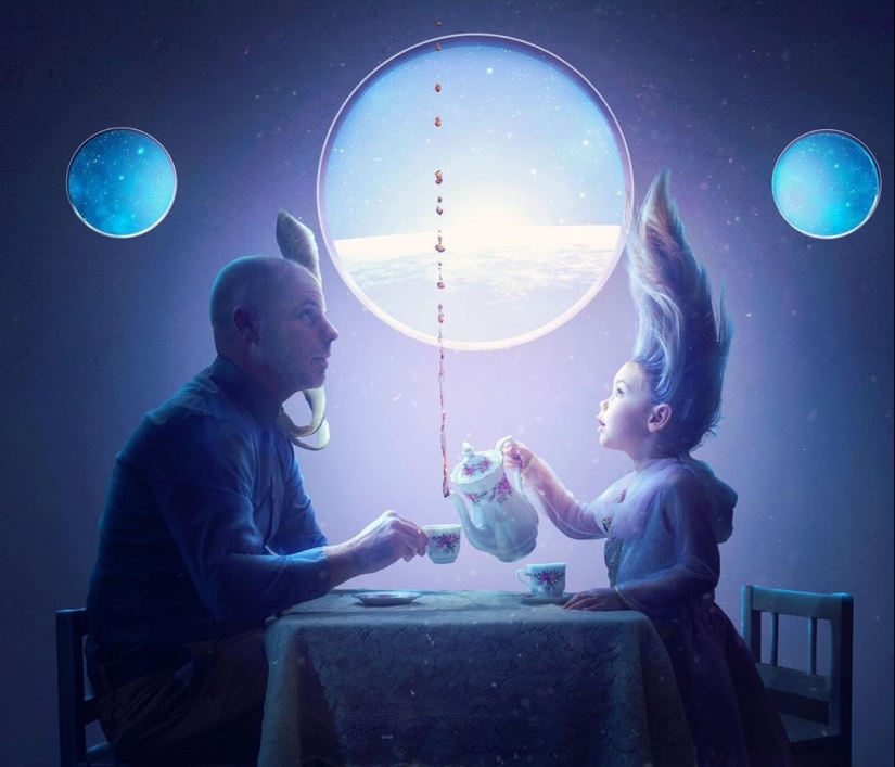 The whole power of photoshop: a photographer shows how his digital masterpieces are born