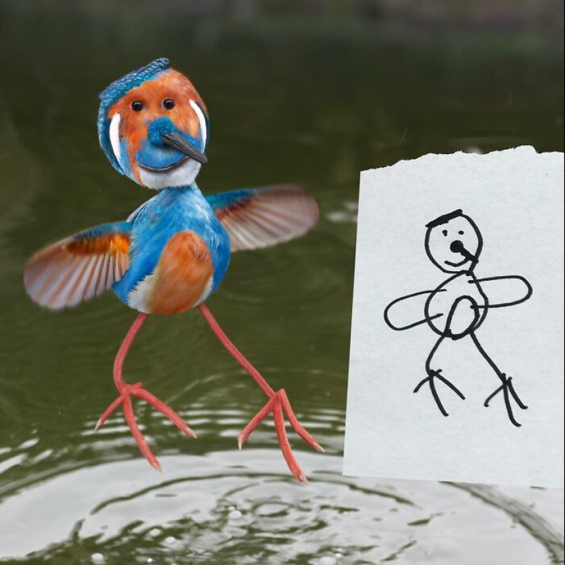 ‘Things I have drawn’: 13 Times Dad Used Photoshop To Bring Children’s Art To Life