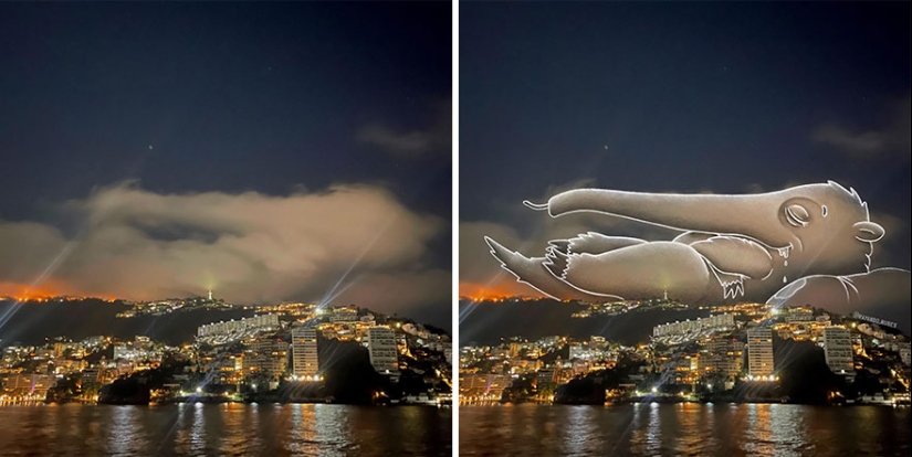 This Artist Comes Up With Fun Illustrations Out Of Cloud Shapes