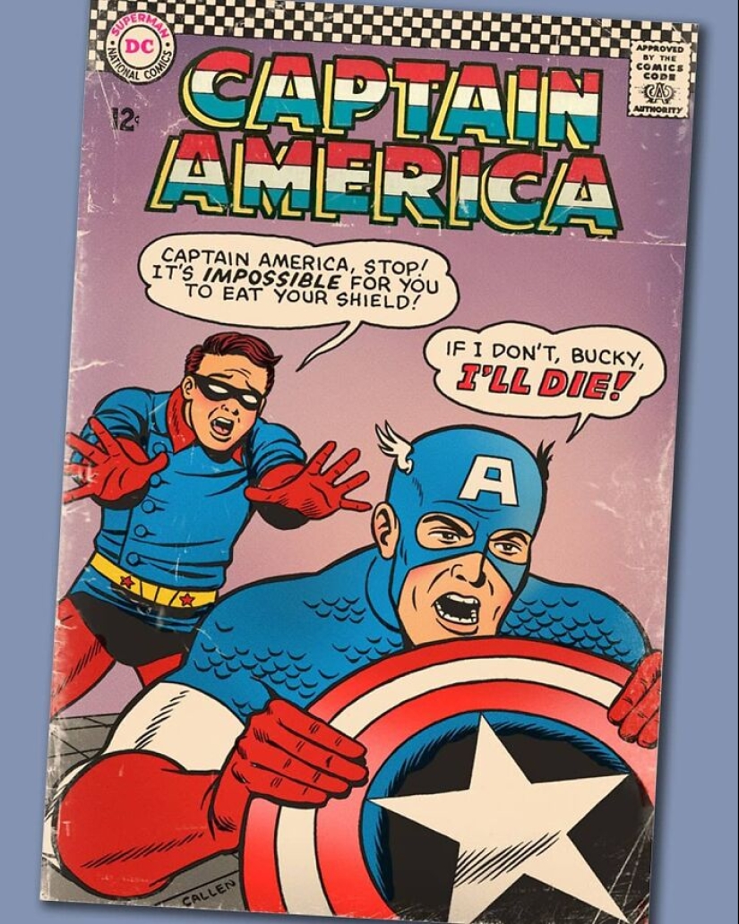 This Artist Created 16 Hilarious Vintage Makeovers Of DC And Marvel Comic Book Covers This Artist Created 16 Hilarious Vintage Makeovers Of DC And Marvel Comic Book Covers