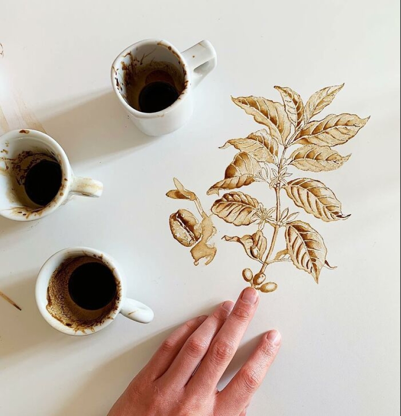 This Artist Creates Her Paintings Using Coffee, And Here Are Her 6 New Works