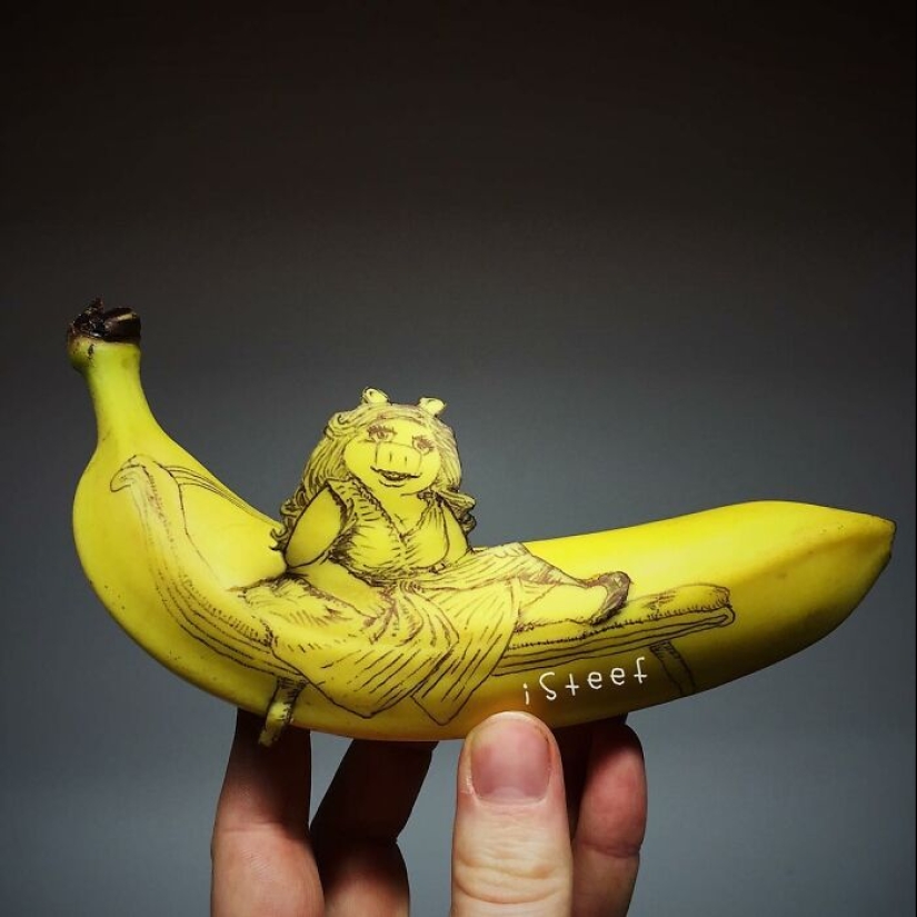 This Guy Uses His Creativity To Turn Bananas Into Art Pieces, And Here Are His 19 New Works