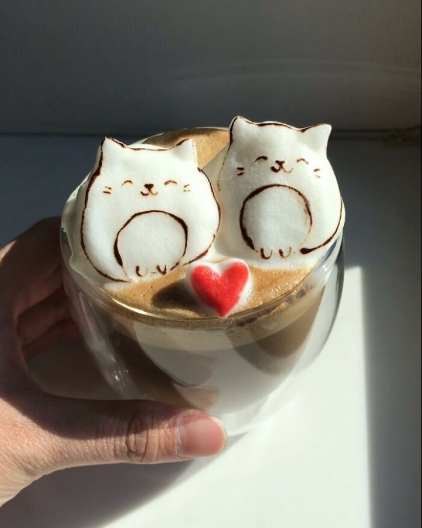 This Woman Creates Captivating Coffee Art And It’s Too Cute To Drink