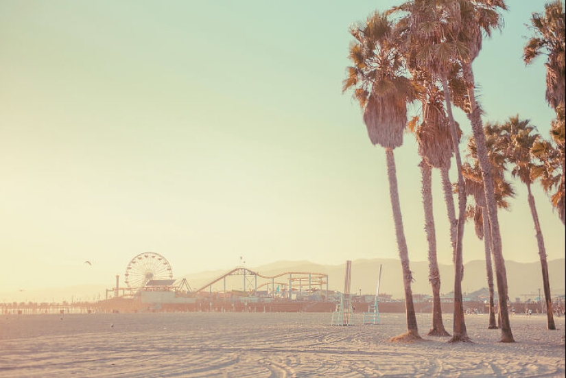 Tomé fotografías de ensueño del muelle de Santa Mónica en California