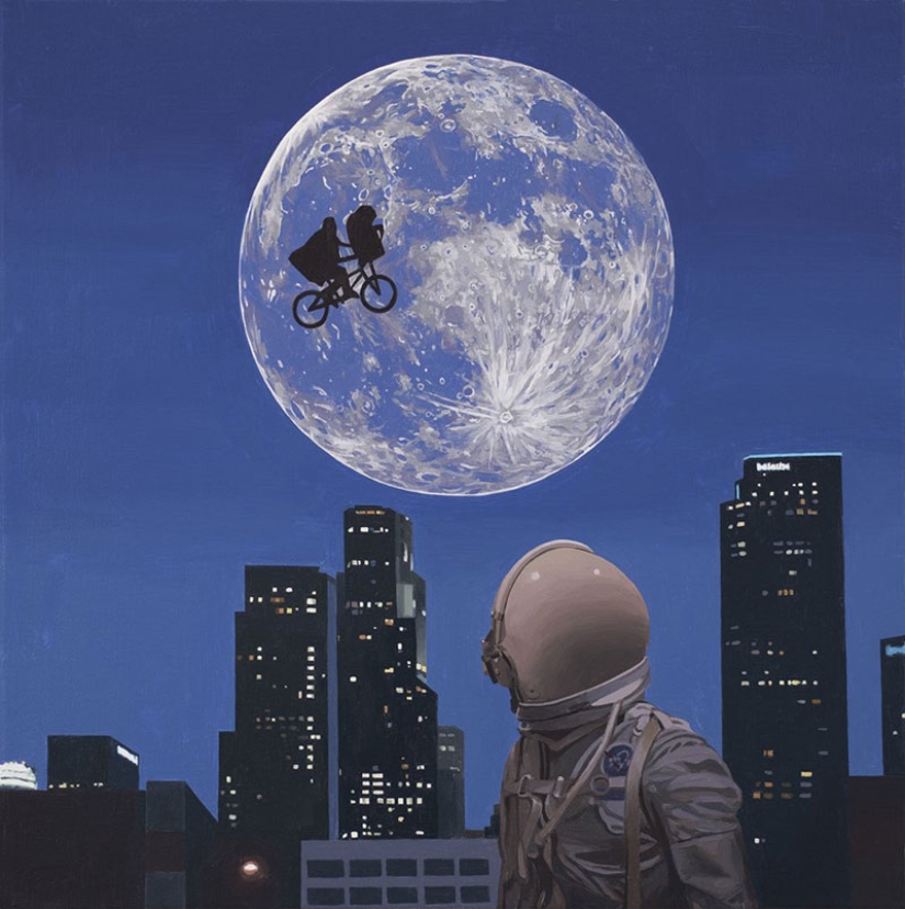 Vagando de un astronauta solitario en los restos de la civilización Vagando de un astronauta solitario en los restos de la civilización