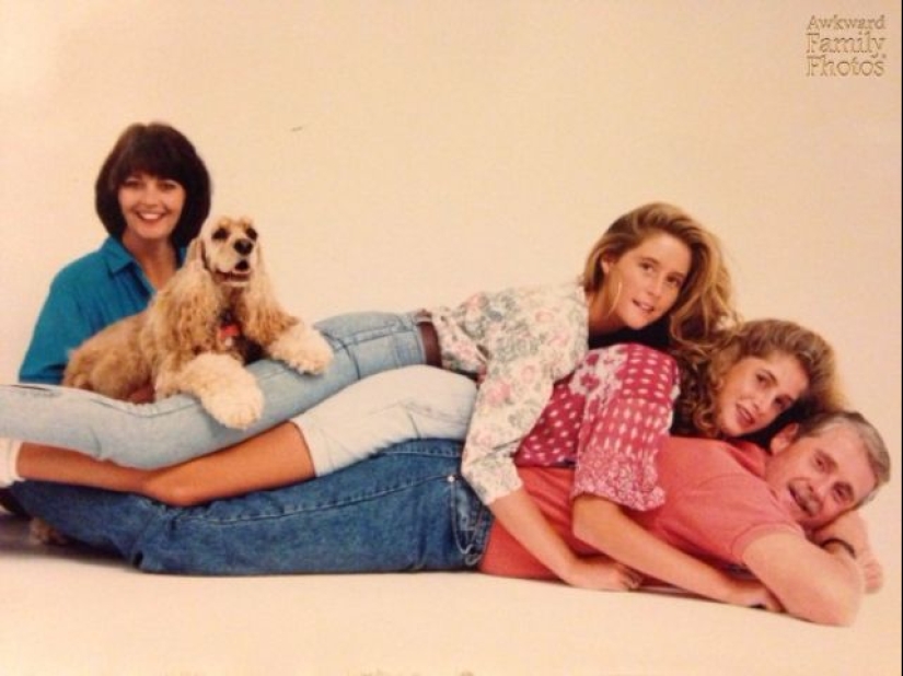 Very strange family photos with pets Very strange family photos with pets