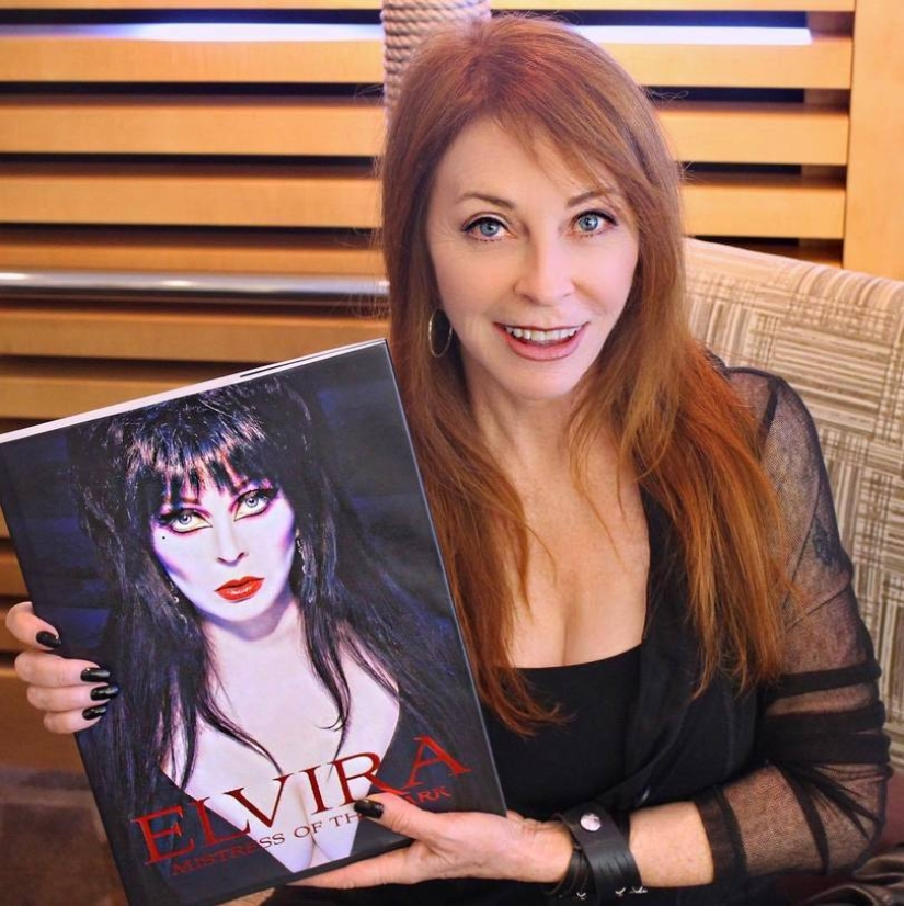 What Elvira looked like when she was not yet the Mistress of Darkness