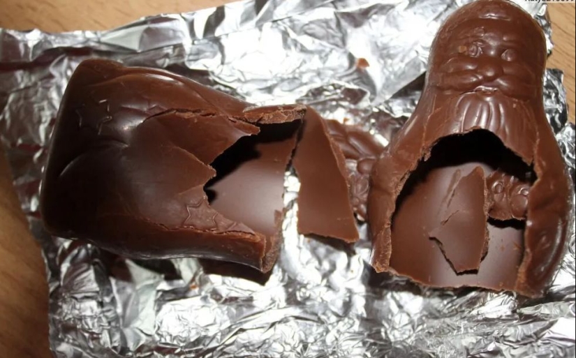Why are chocolate figures hollow inside?