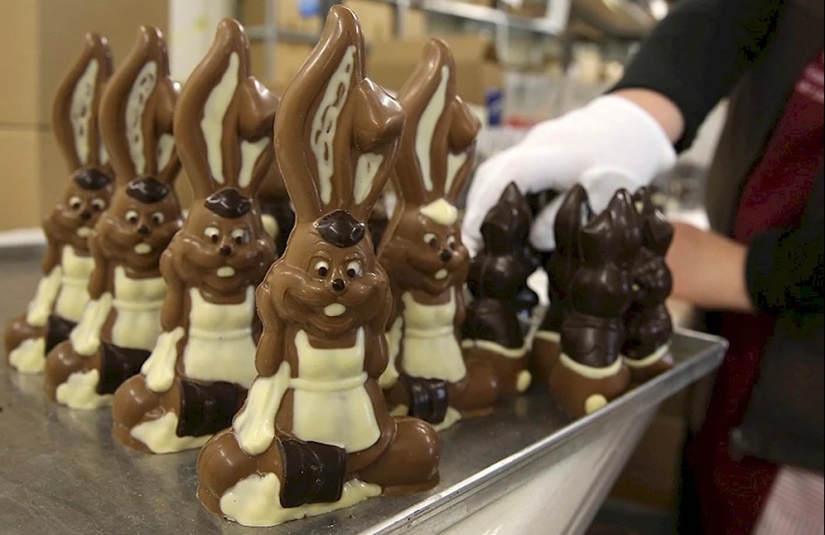 Why are chocolate figures hollow inside?