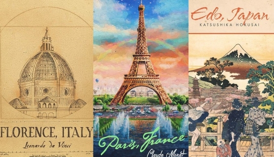 10 carteles turísticos que artistas famosos podrían dibujar