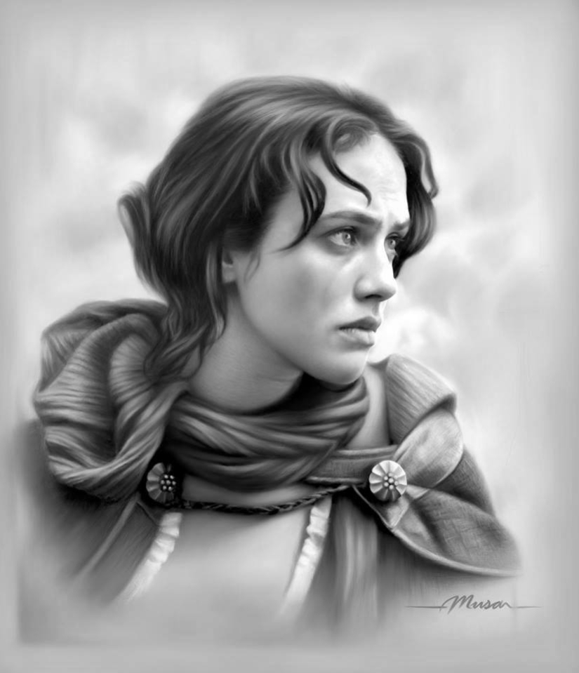 12 beautiful girls in Hyper-realistic pencil portraits from Musa Celik