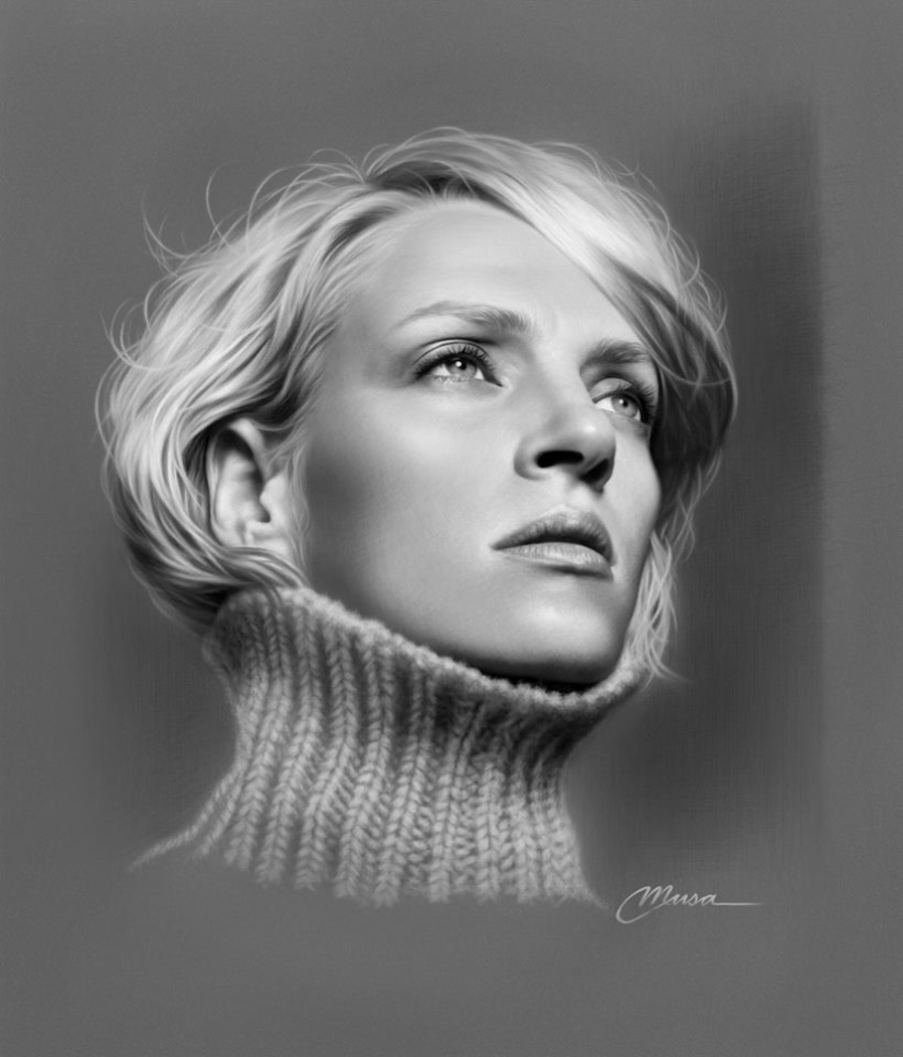 12 hermosas chicas en Hyper-realista a lápiz retratos de Musa Celik