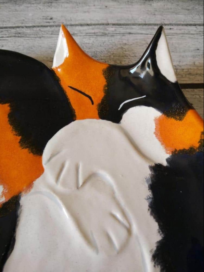 12 hermosos platos decorativos en forma de gatos ceñidos 12 hermosos platos decorativos en forma de gatos ceñidos