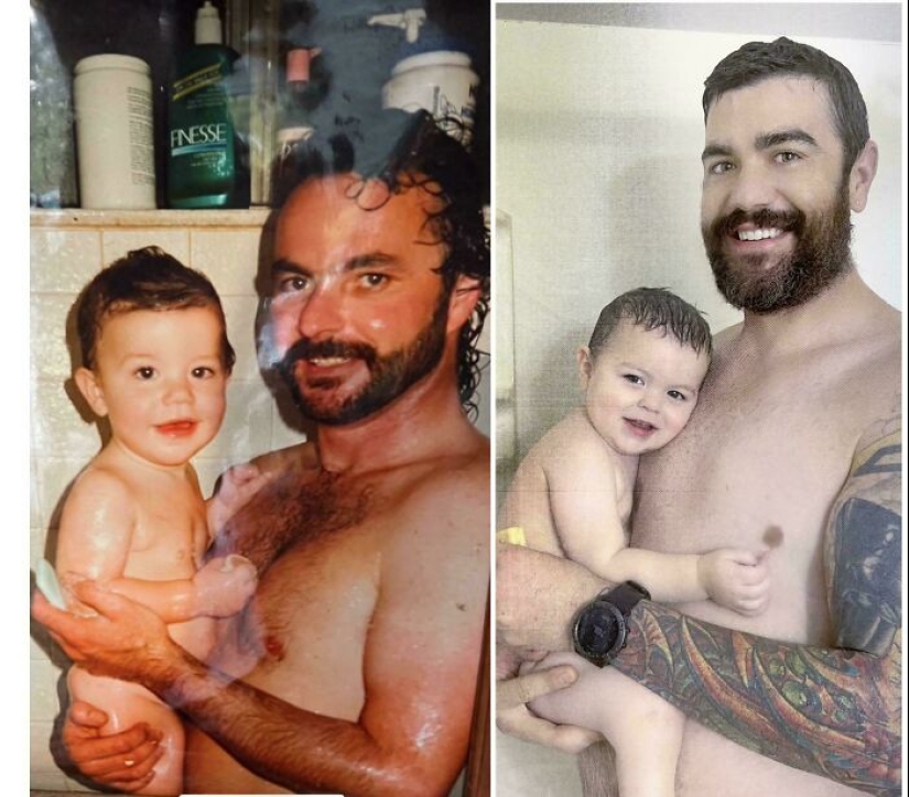 13 Of The Sweetest Then-And-Now Photos That Prove Some Bonds Only Grow Stronger With Time