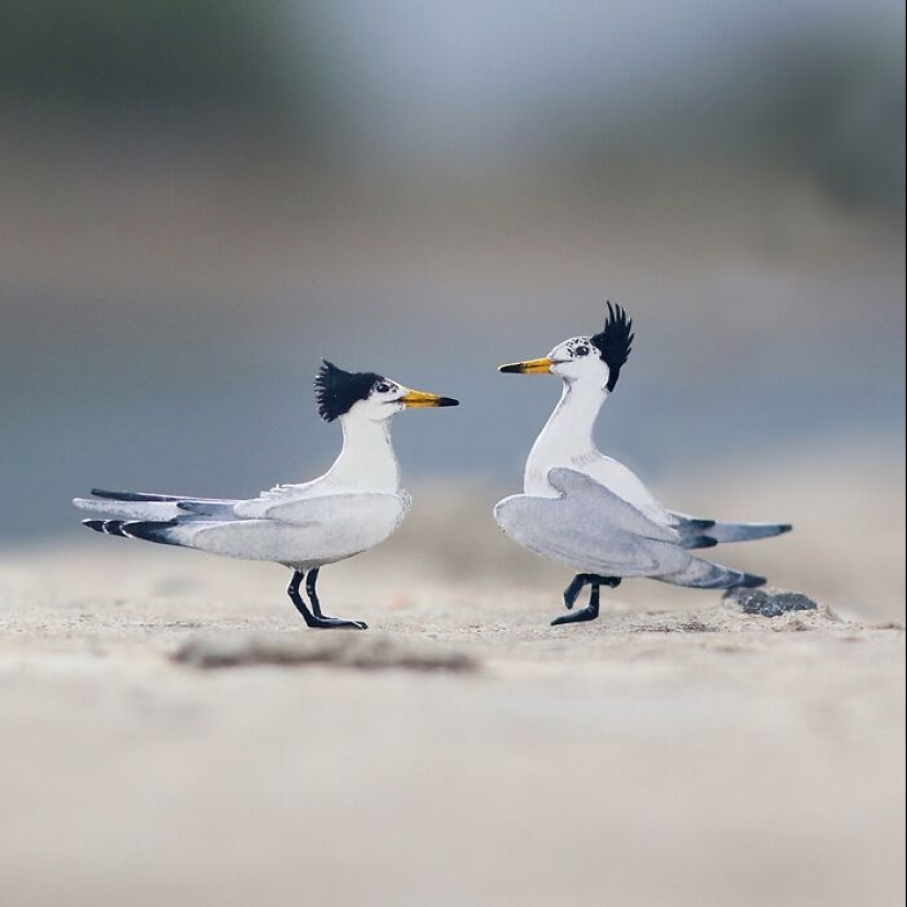 14 Realistic Tiny Paper Sculptures Of Animals That This Duo Has Created
