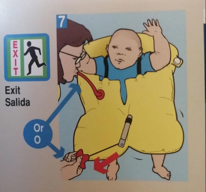 15 clumsy safety cards from airplanes in which artists didn't even try 15 clumsy safety cards from airplanes in which artists didn't even try