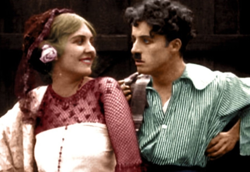 15 rare colored photos of Charlie Chaplin made in the 1910-1930 years 15 rare colored photos of Charlie Chaplin made in the 1910-1930 years