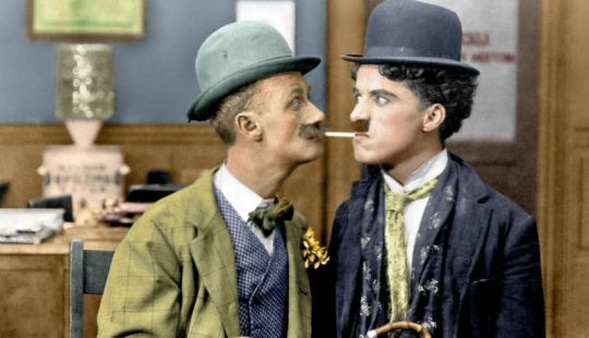 15 rare colored photos of Charlie Chaplin made in the 1910-1930 years 15 rare colored photos of Charlie Chaplin made in the 1910-1930 years