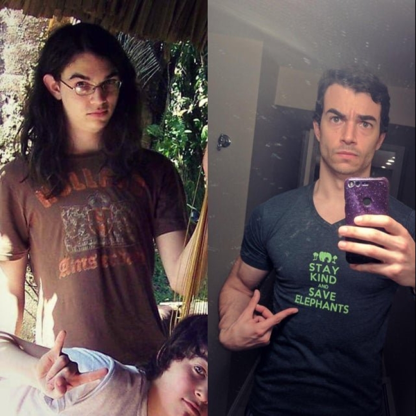 16 transformaciones sorprendentes de las personas: en la adolescencia y ahora 16 transformaciones sorprendentes de las personas: en la adolescencia y ahora
