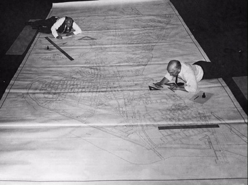 19 cool vintage photo of how worked before the advent of AutoCAD 19 cool vintage photo of how worked before the advent of AutoCAD