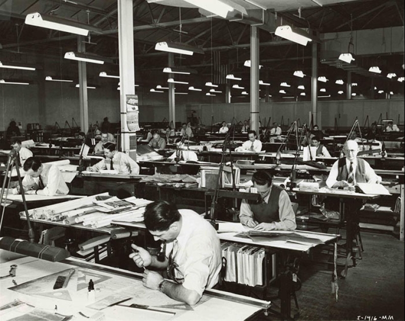 19 cool vintage photo of how worked before the advent of AutoCAD 19 cool vintage photo of how worked before the advent of AutoCAD