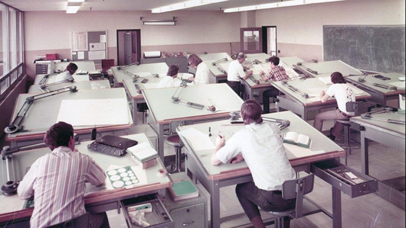 19 cool vintage photo of how worked before the advent of AutoCAD 19 cool vintage photo of how worked before the advent of AutoCAD