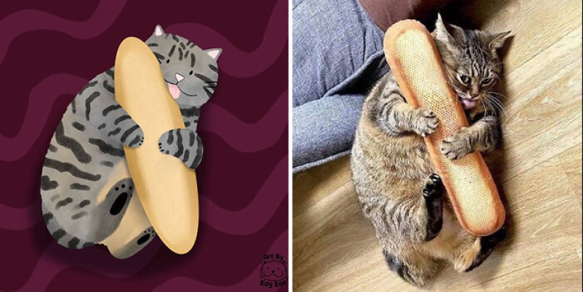 20 Adorable And Hilarious Animal Photos Drawn By This Artist
