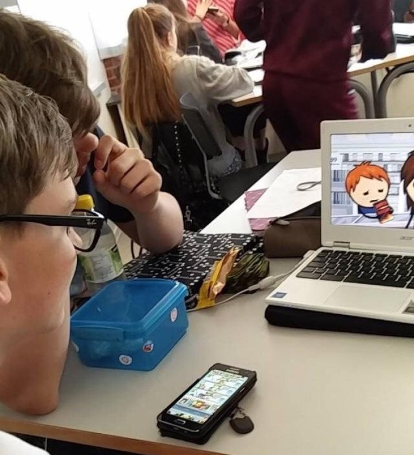 20 ambiguous photos, which are not immediately clear what is happening there