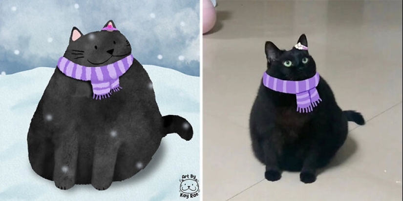 20 fotos de animales adorables e hilarantes dibujadas por esta artista