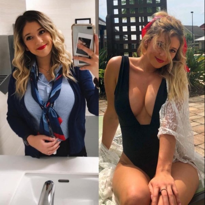 20 fotos de caliente azafatas en uniforme y sin, después de ver que te va a encantar aviones