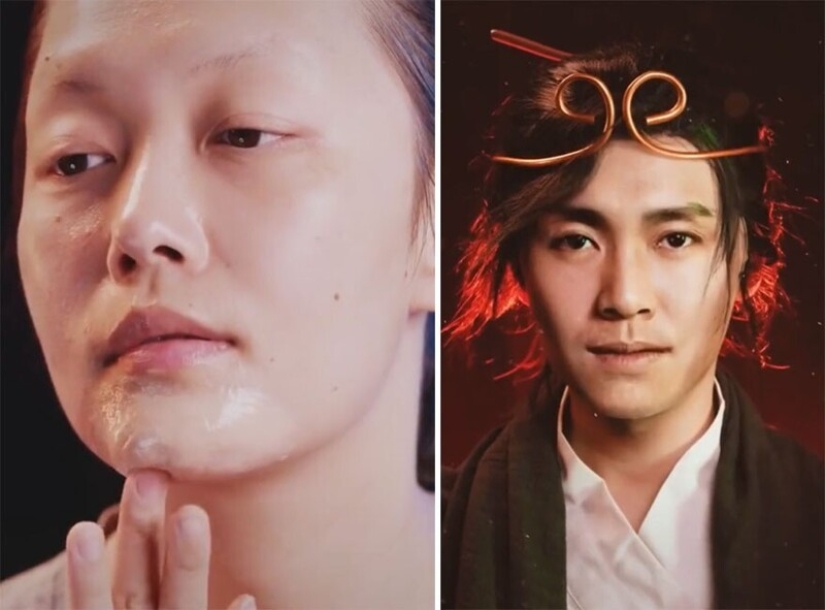 20 incredible transformations: a Chinese woman turns into stars with the help of makeup