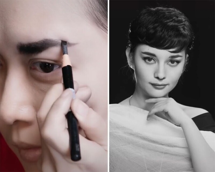 20 incredible transformations: a Chinese woman turns into stars with the help of makeup
