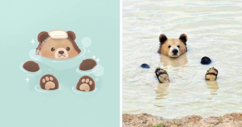 20 incredibly cute illustrations of cute animals from the Internet