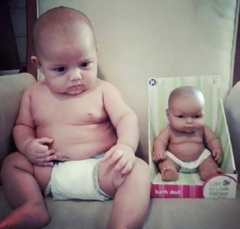 20 Kids Who Look Exactly Like Their Dolls