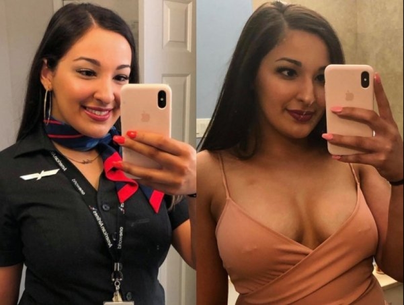 20 pictures of hot stewardesses in uniform and without, after seeing that you'll love planes