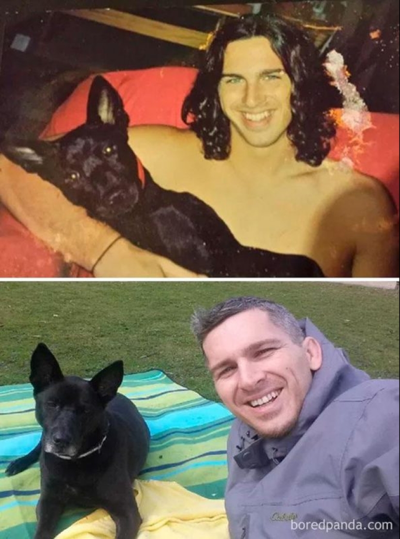 20 touching photos of dogs and their owners at the beginning of a friendship after many years 20 touching photos of dogs and their owners at the beginning of a friendship after many years