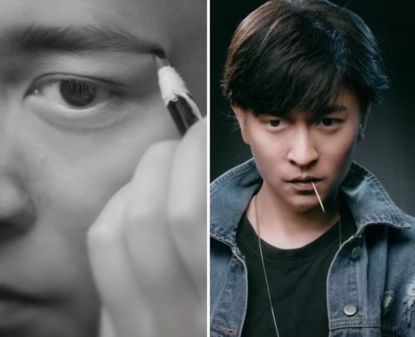 20 transformaciones increíbles: una mujer china se convierte en estrellas con la ayuda de maquillaje