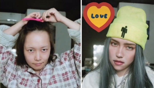20 transformaciones increíbles: una mujer china se convierte en estrellas con la ayuda de maquillaje