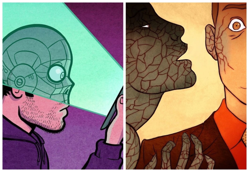 22 dibujos provocativos que muestran el lado oscuro de la sociedad