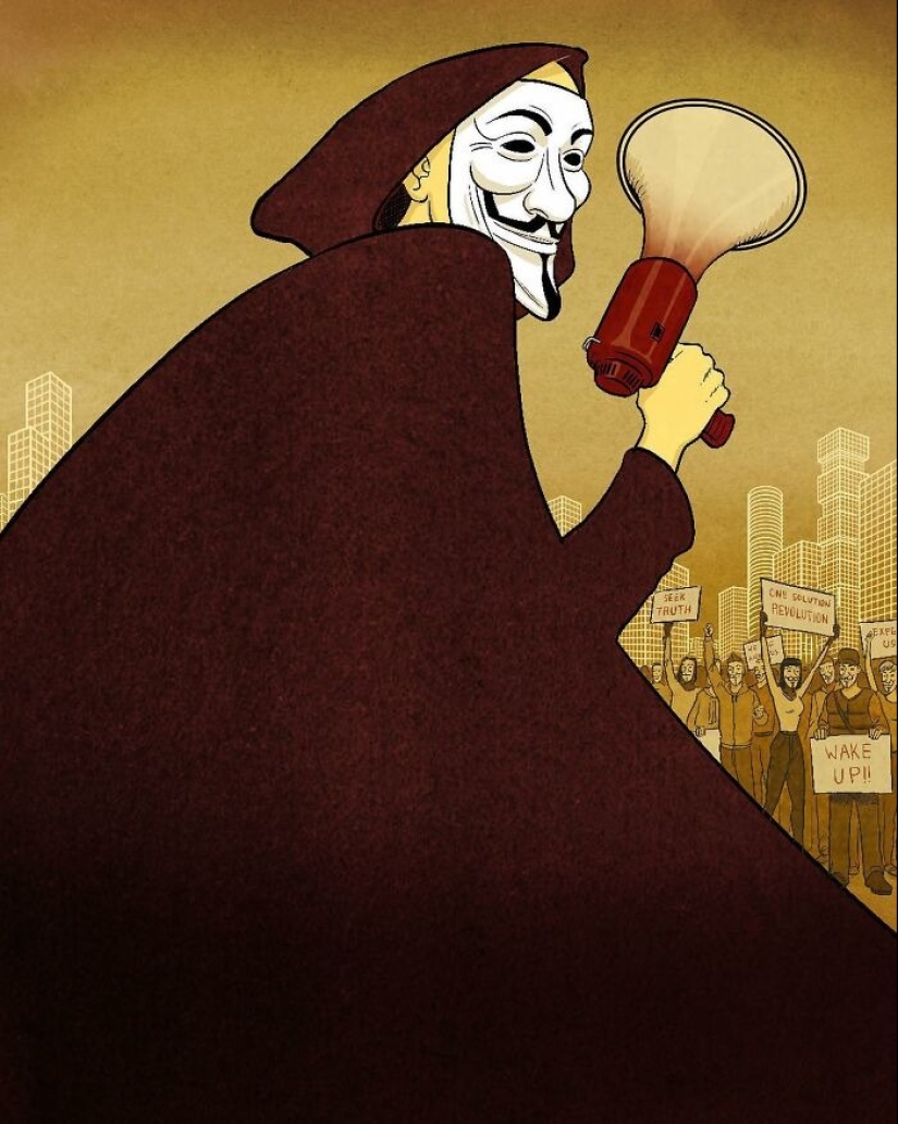 22 dibujos provocativos que muestran el lado oscuro de la sociedad
