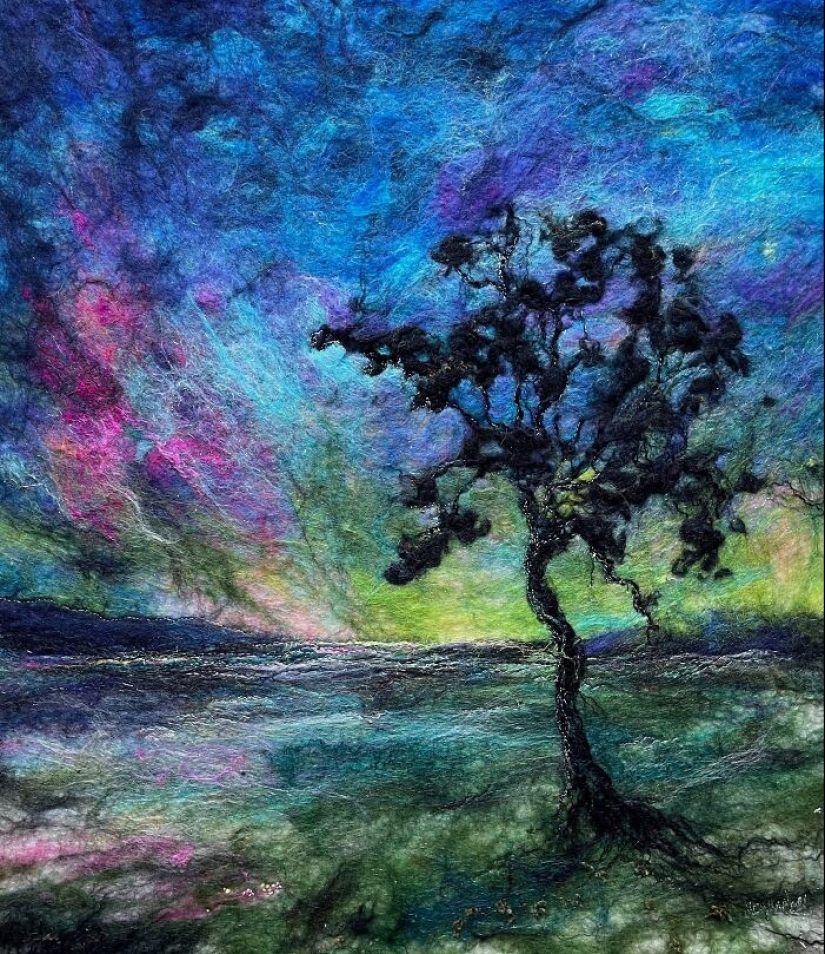 22 Incredible Artworks Of Various Scenery Felted By This Artist