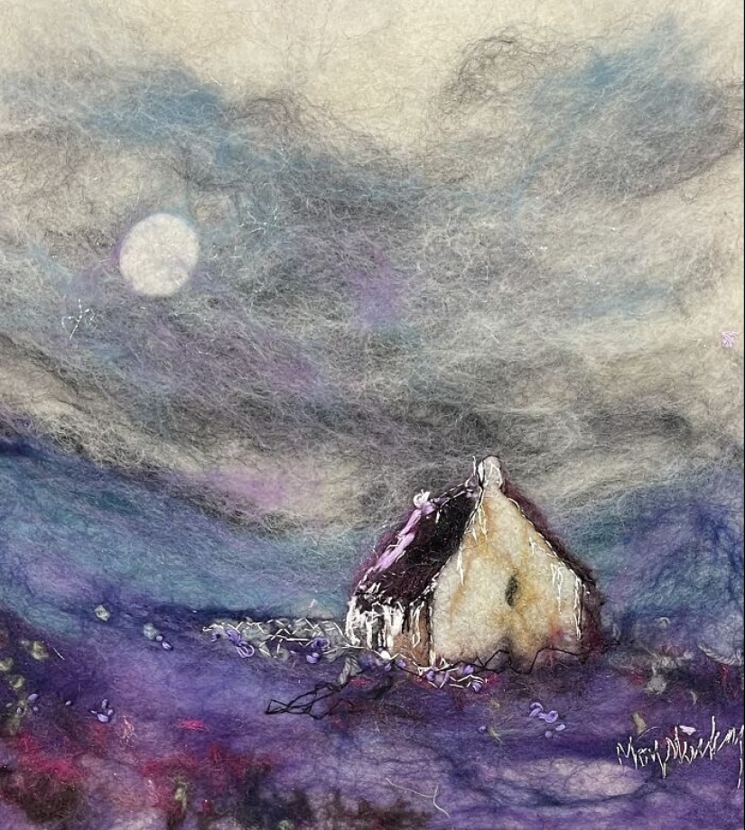22 Incredible Artworks Of Various Scenery Felted By This Artist