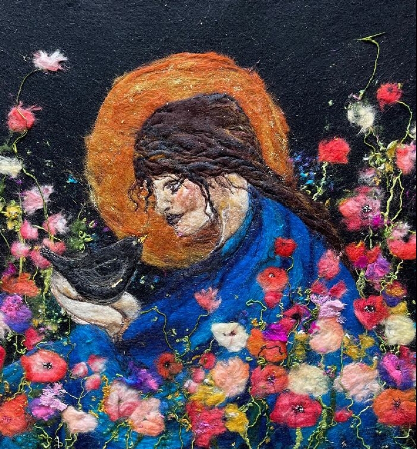 22 Incredible Artworks Of Various Scenery Felted By This Artist