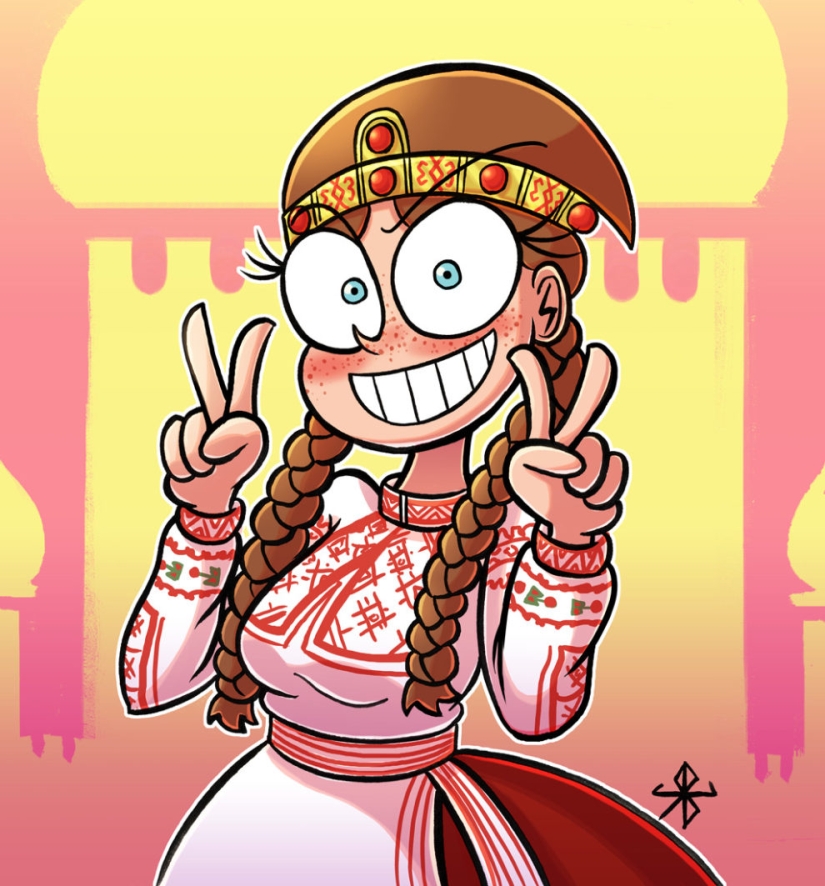 22 obras de un artista japonés que mezcló motivos eslavos con manga 22 obras de un artista japonés que mezcló motivos eslavos con manga