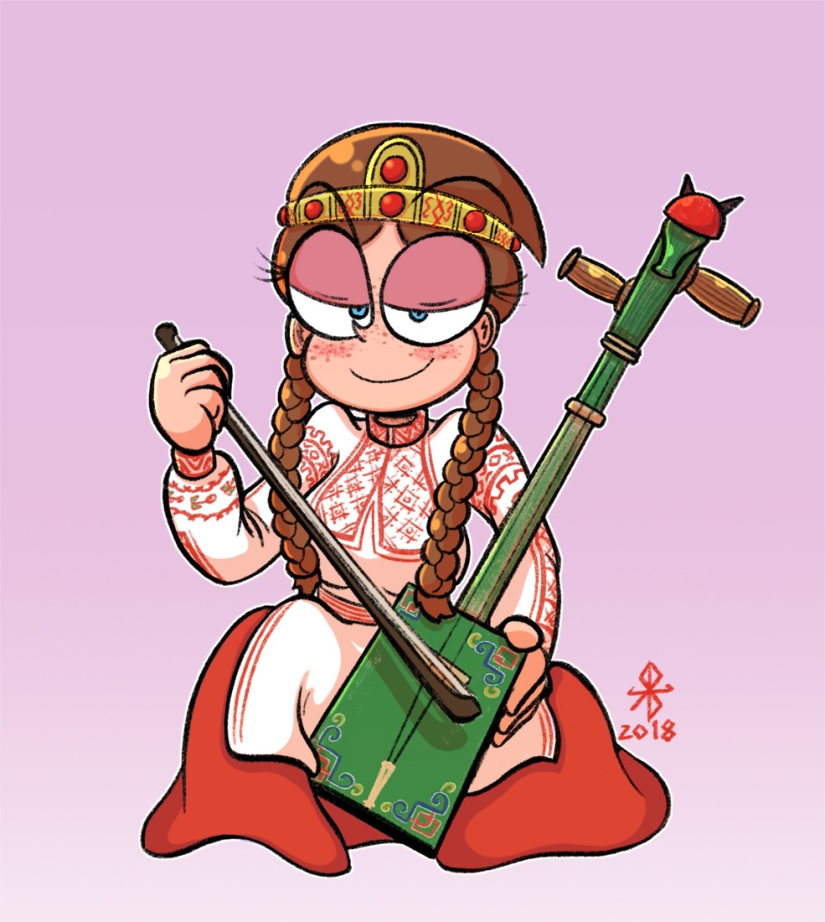 22 obras de un artista japonés que mezcló motivos eslavos con manga 22 obras de un artista japonés que mezcló motivos eslavos con manga