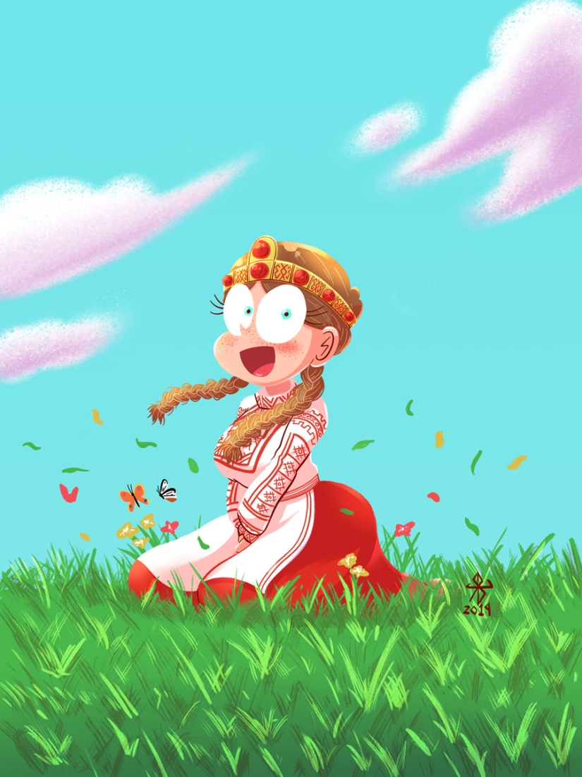 22 obras de un artista japonés que mezcló motivos eslavos con manga 22 obras de un artista japonés que mezcló motivos eslavos con manga