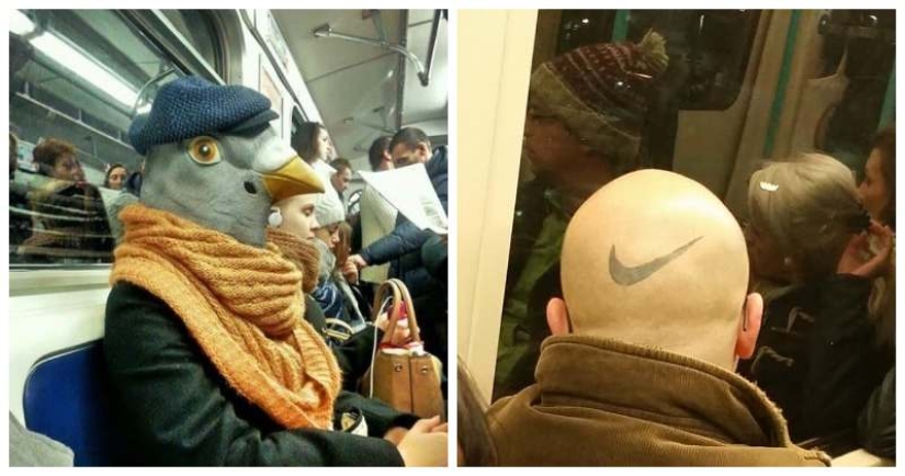 22 of the most colorful characters who managed to meet in the subway