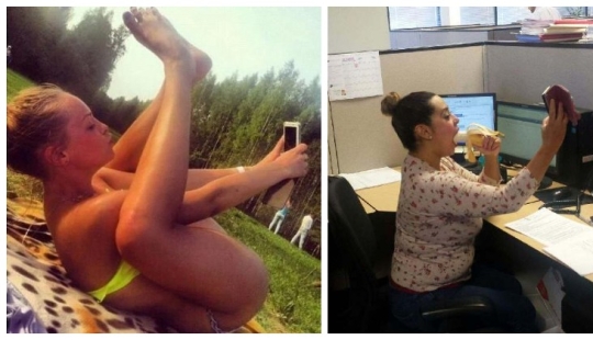 22 photos of people caught taking idiotic selfies