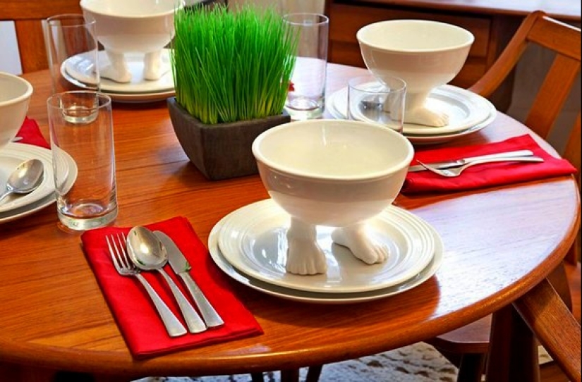 22 photos of unusual and even strange designer dishes